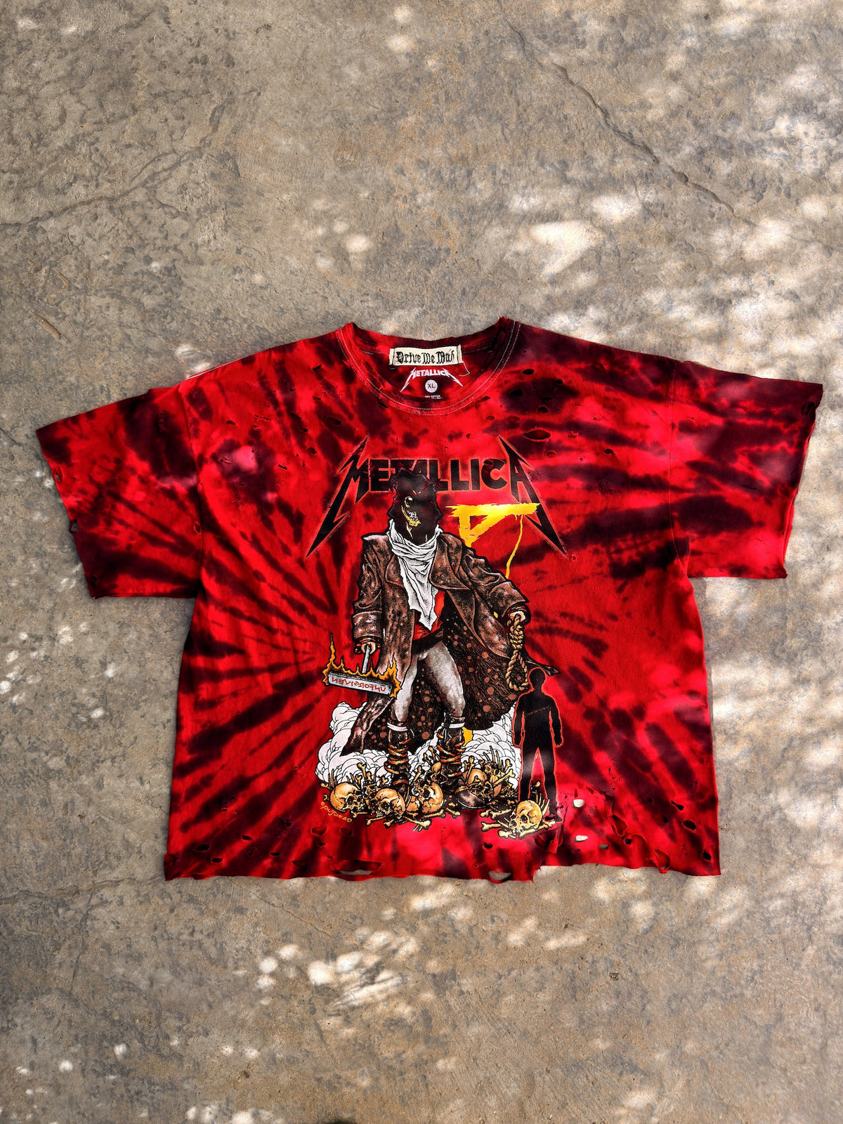 METALLICA UNFORGIVEN TIE DYE TEE