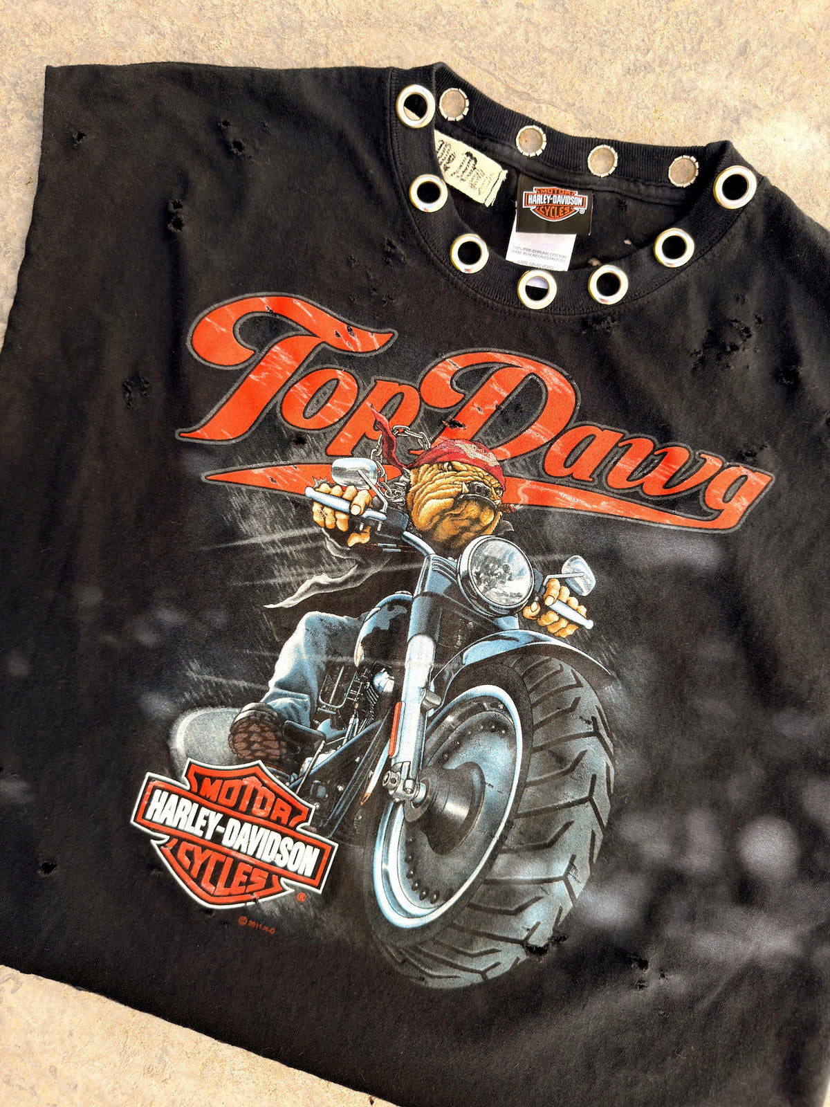 TOP DAWG HARLEY MUSCLE TEE